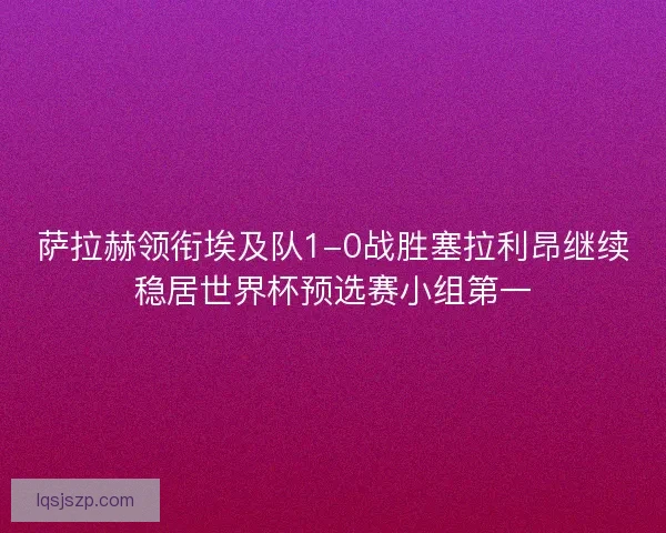 萨拉赫领衔埃及队1-0战胜塞拉利昂继续稳居世界杯预选赛小组第一